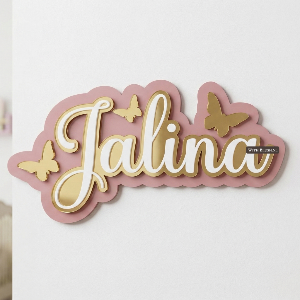 Wanddecoratie Set Vlinders – Plexiglas of Hout