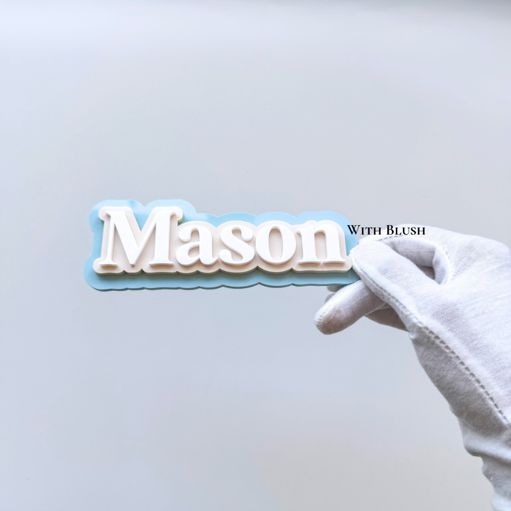 Geboortebord met naam in 3D, handgemaakt van hout of plexiglas voor babykamer styling