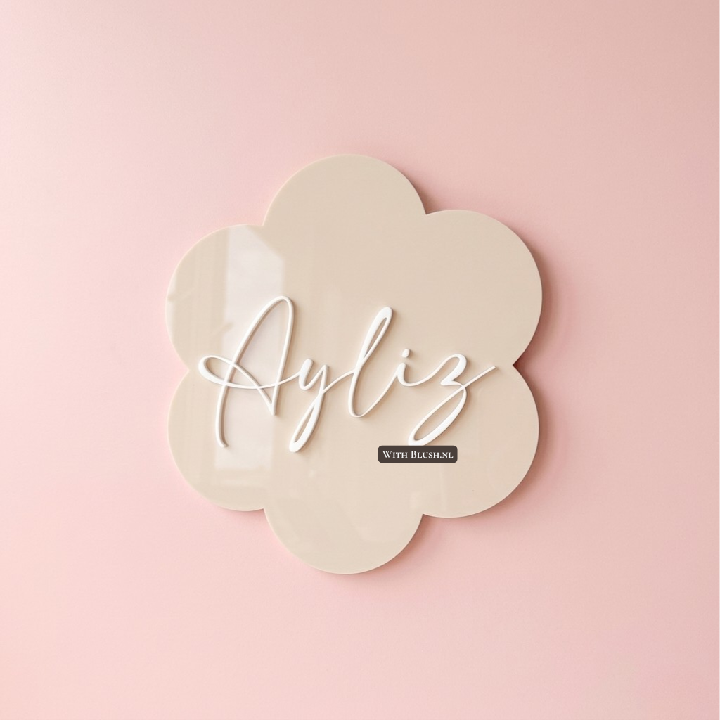 Naambordje Madeliefje | Met Naam