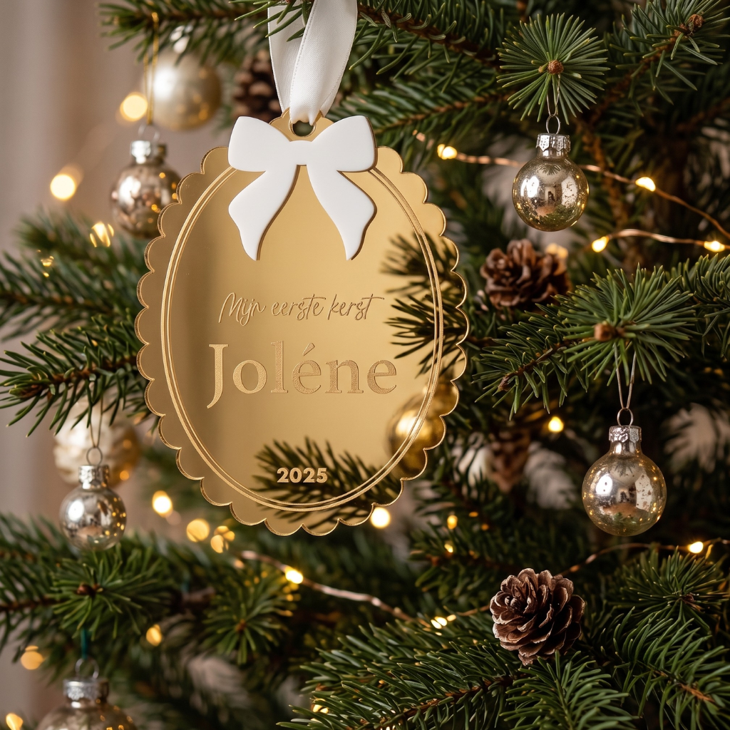 Kerstbal Vintage Ovaal | Mijn Eerste Kerst