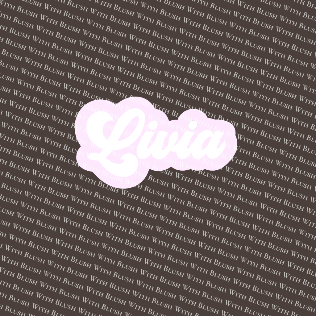 Naambord met Silhouet Naam (2-laags design)