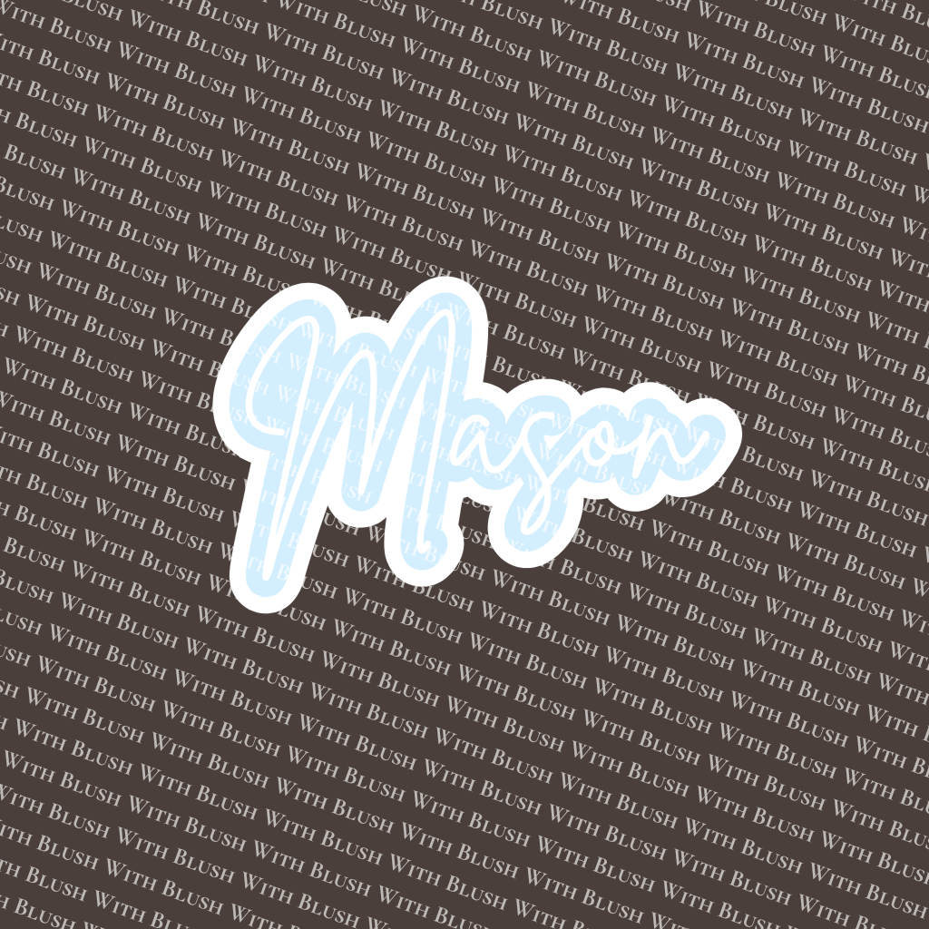 Naambord met Silhouet Naam (3-laags design