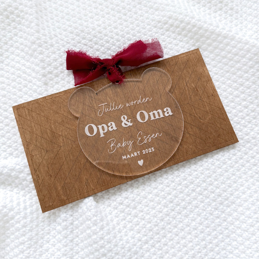 Kerstbal | Zwangerschapsaankondiging: Jullie Worden / Je Wordt