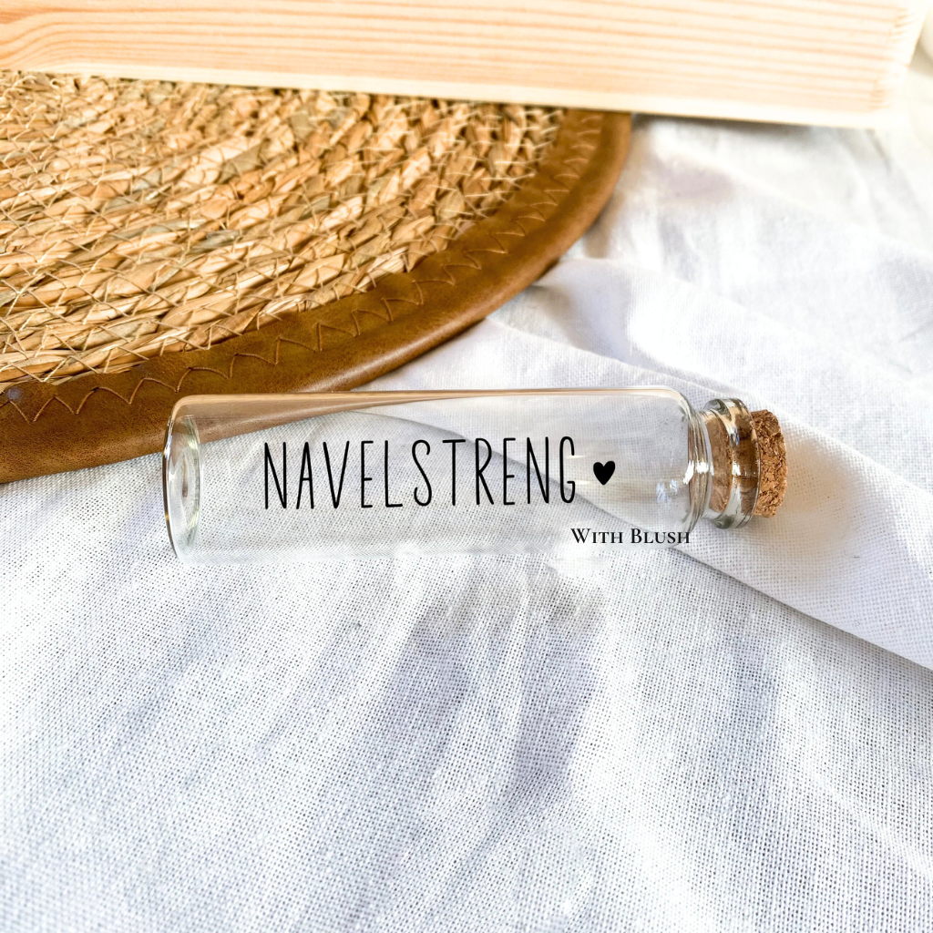 Glazen bewaarbuisje voor navelstreng