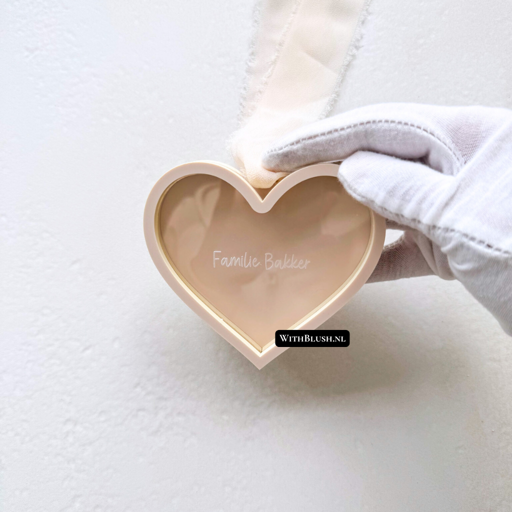 Kerstbal Hart | Familie met Namen