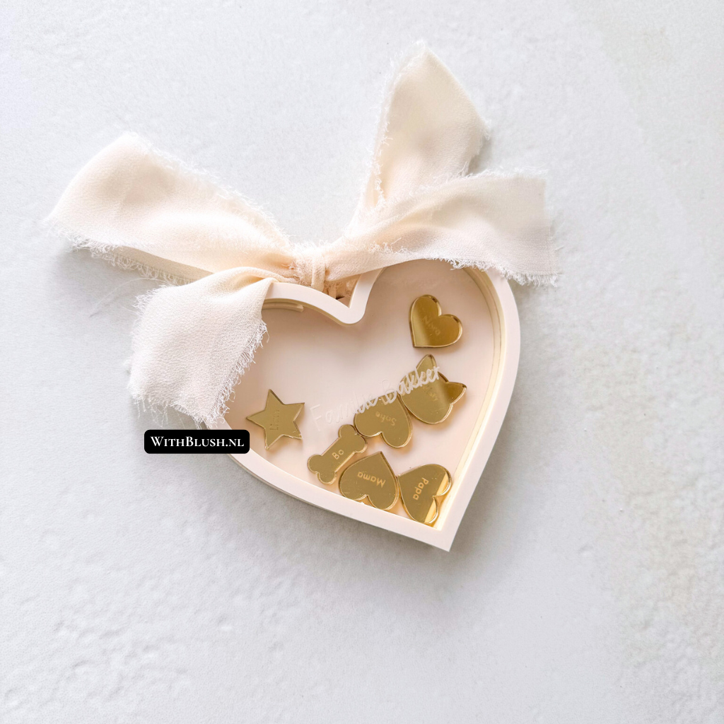 Kerstbal Hart | Familie met Namen