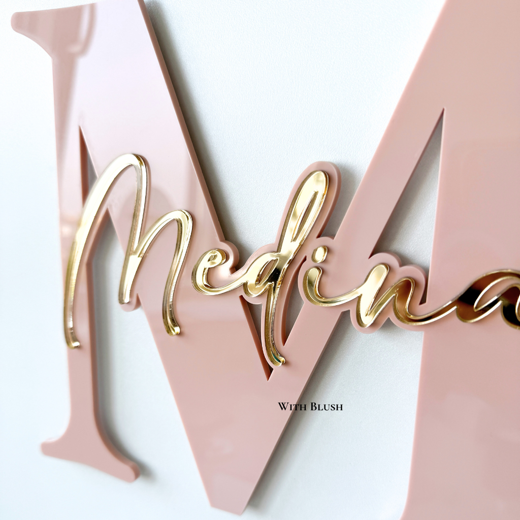 naambord letter gepersonaliseerd met naam