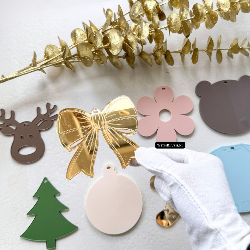 Set van 5 Kerstornamenten