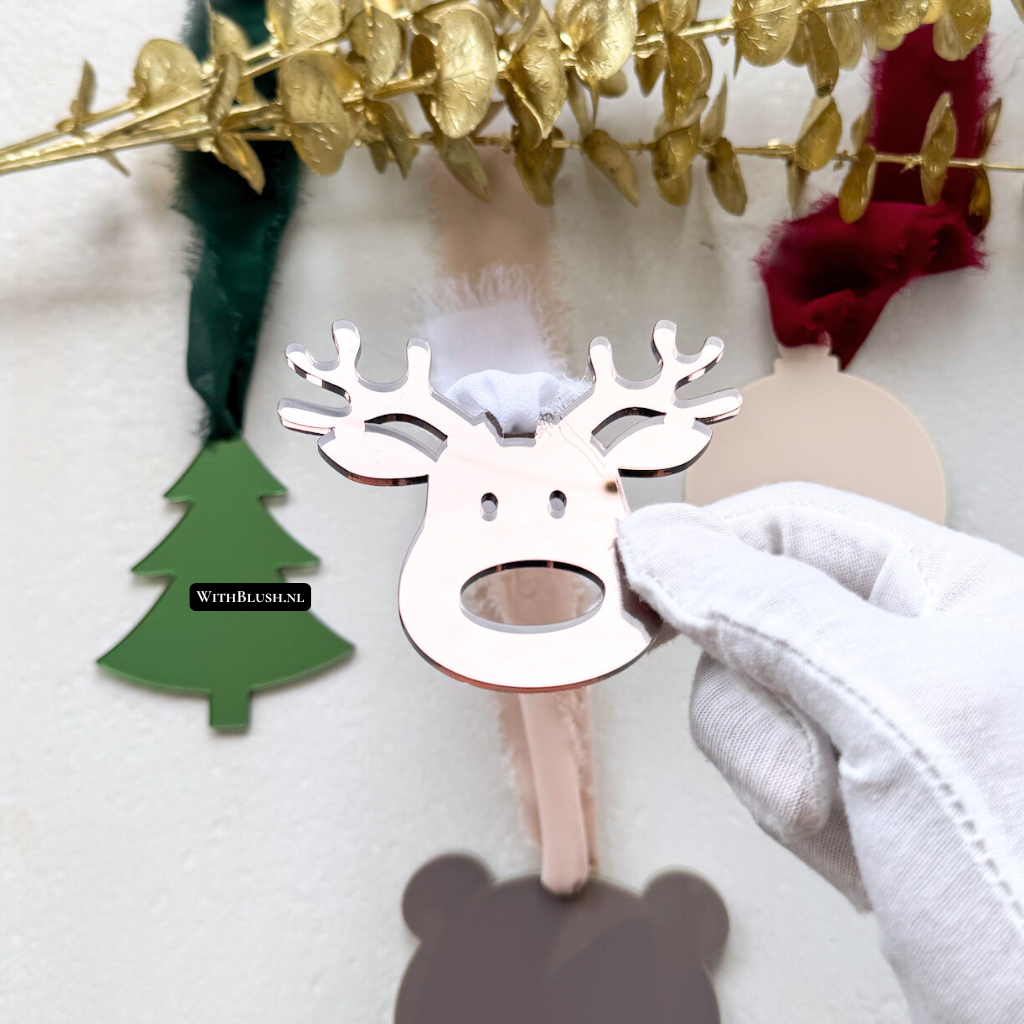 Set van 5 Kerstornamenten