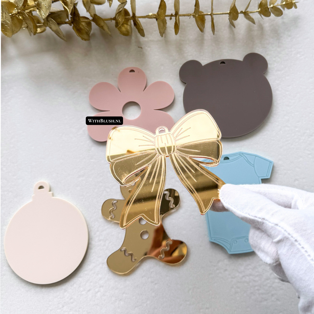 Set van 5 Kerstornamenten