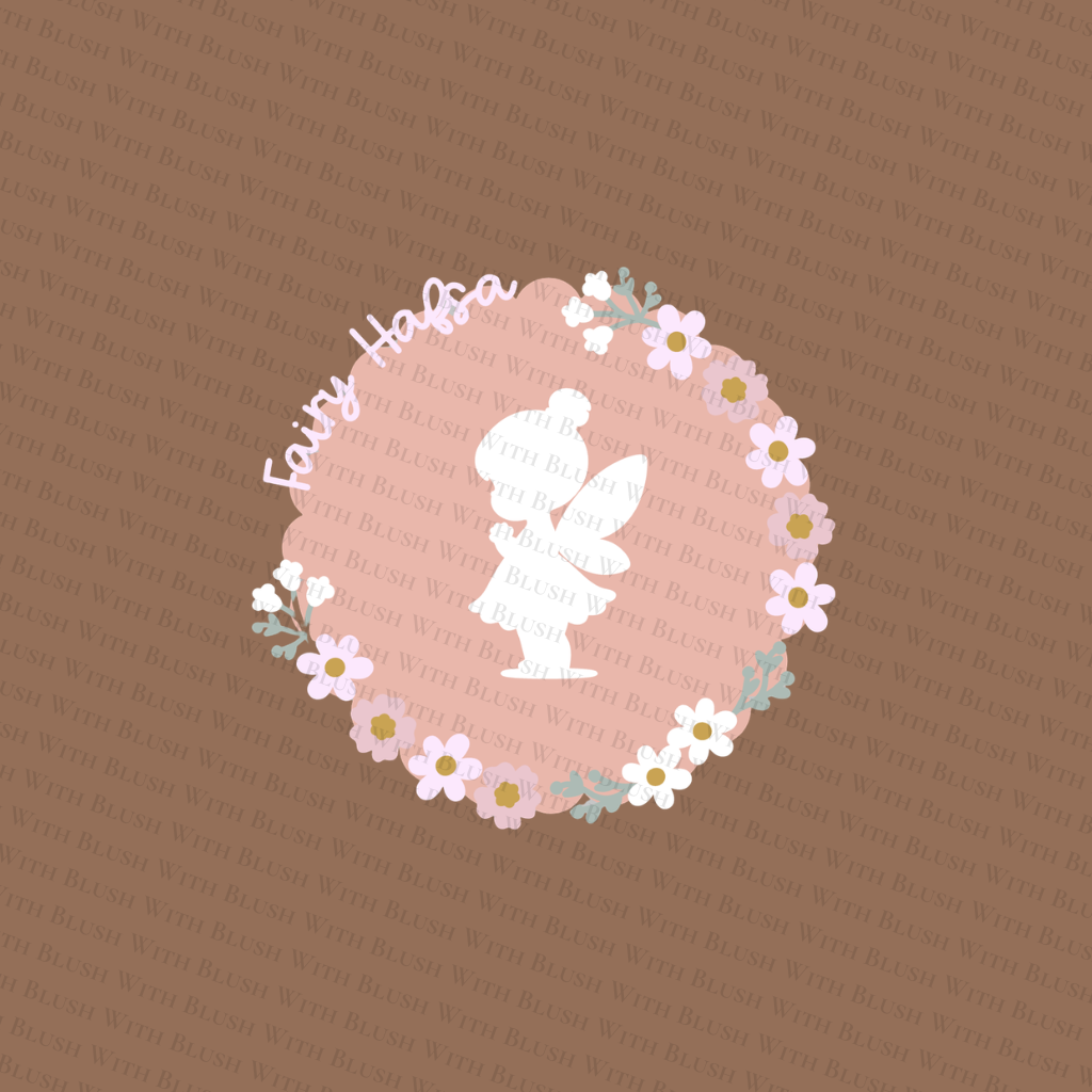 Naambord | Elfje en bloemen