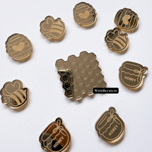 Beloningstokens van goud spiegel plexiglas