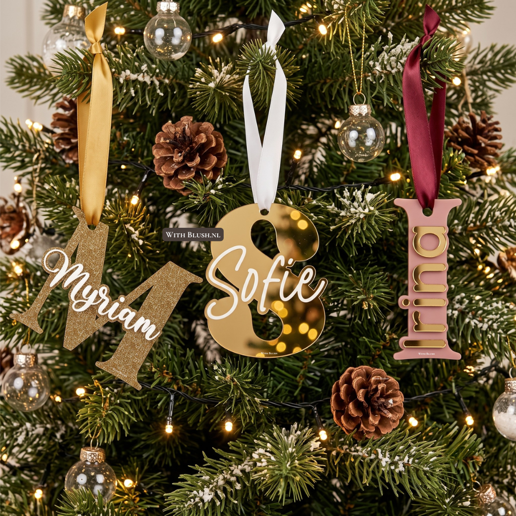 Kerstbal | Letter met Naam