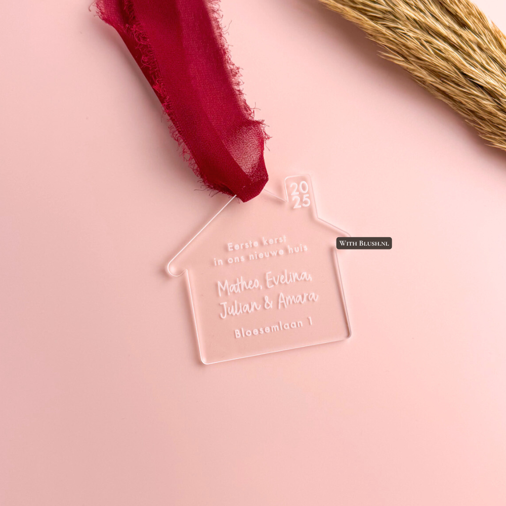 Luxury Home Christmas Ball With Name &amp; Address | First Christmas In Our New Home