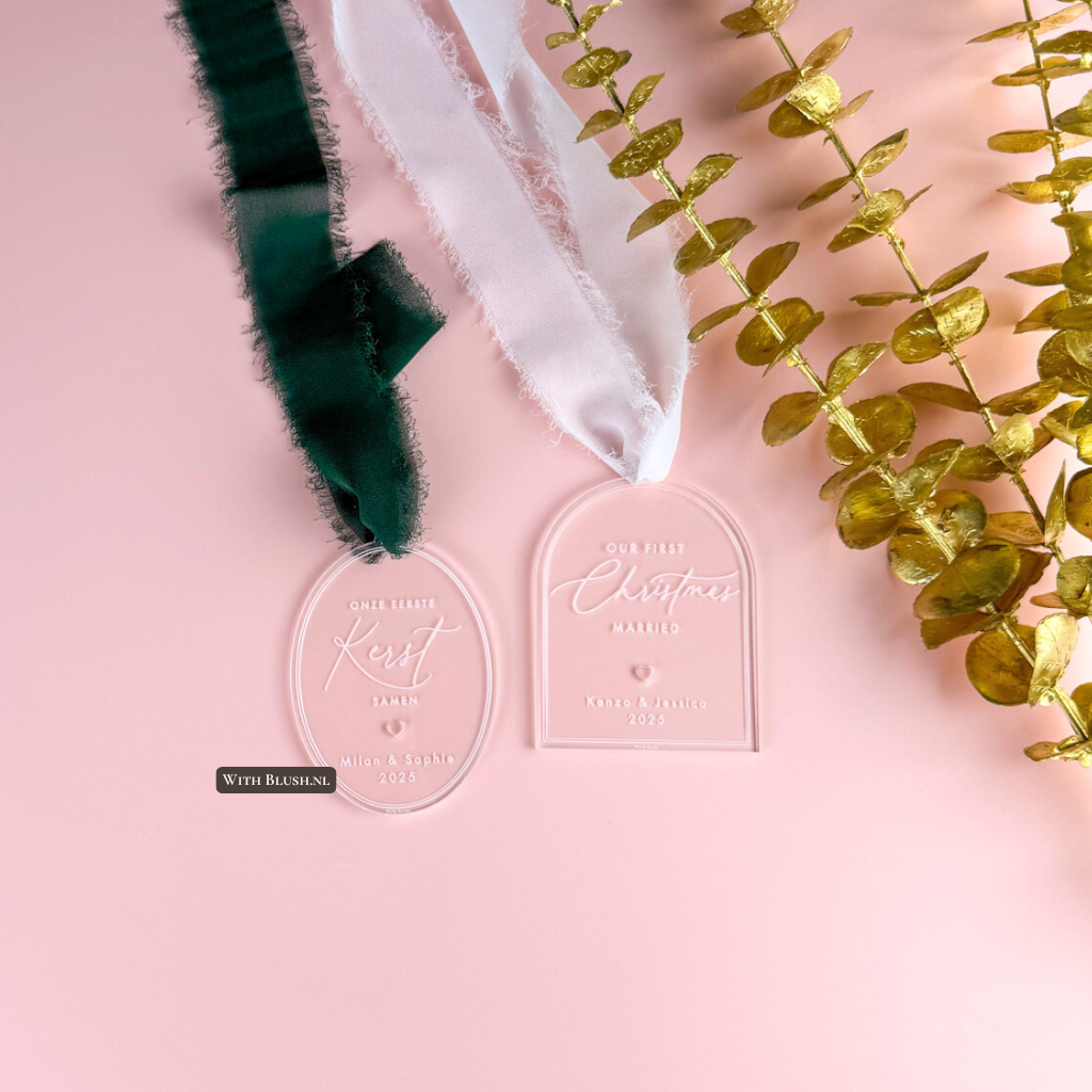 first christmas ornament van acryl