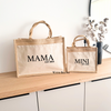 Luxe Jute Tassenset | Mama/Oma & Mini EST