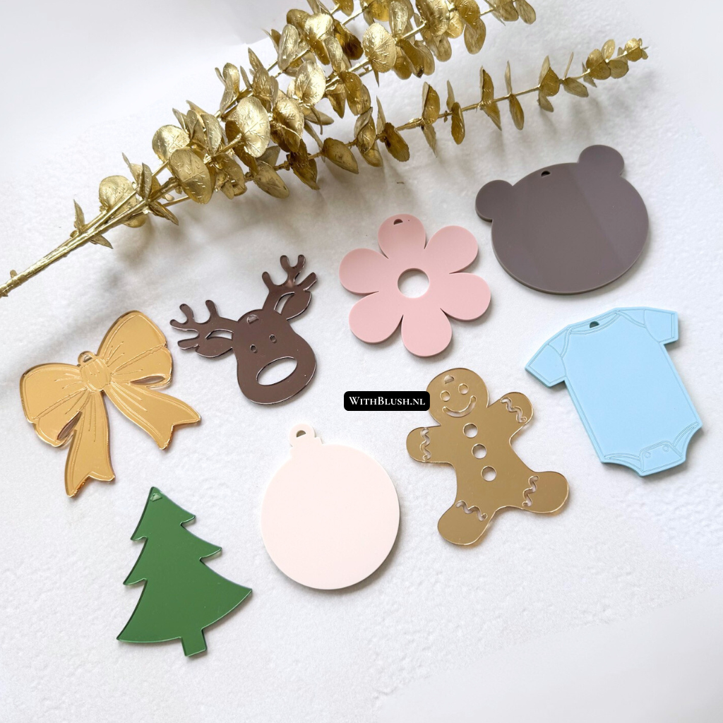 Set van 5 Kerstornamenten