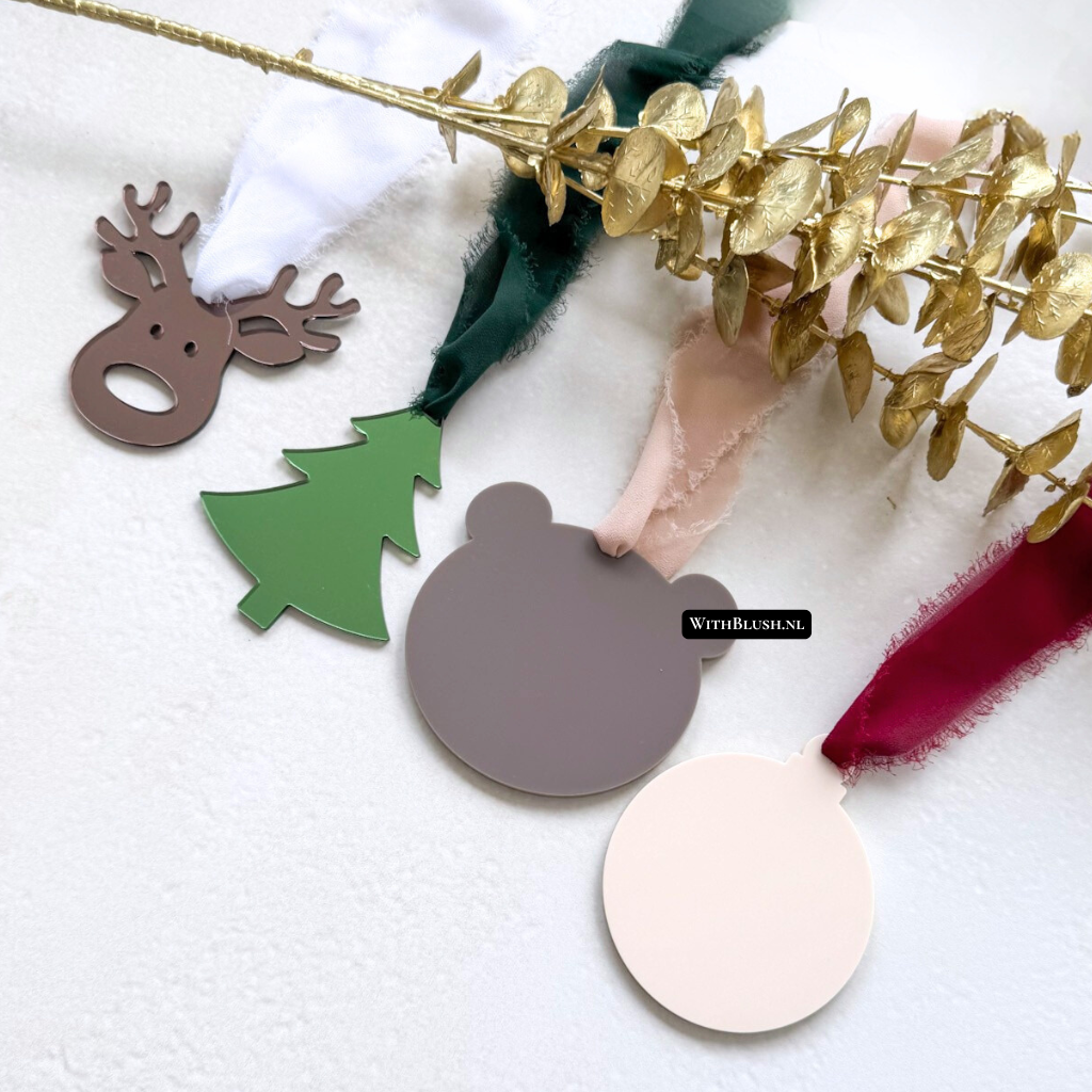 Set van 5 Kerstornamenten